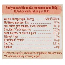 Babybio Gourdes Pomme de Provence Myrtille Fraise +6m Bio 4 x 90g