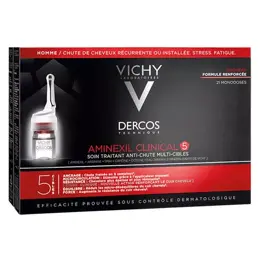 Vichy Dercos Soin Anti-Chute Cheveux Aminexil Clinical 5 Homme 21 x 6ml