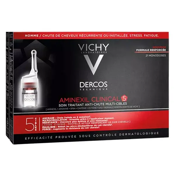 Vichy Dercos Aminexil Clinical 5 Uomo 21 monodosi