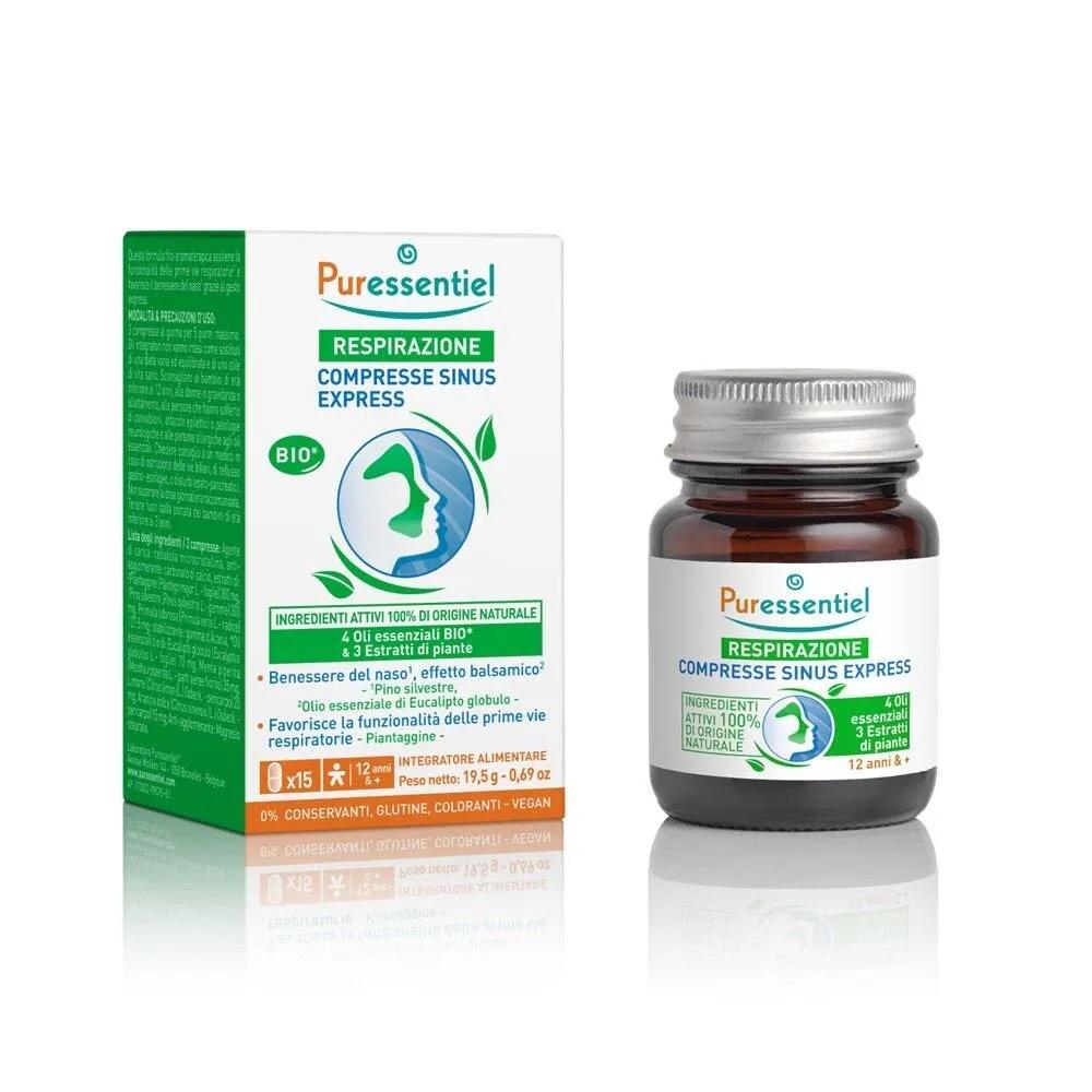 Puressentiel Respirazione Sinus Express 15 Compresse