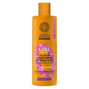 Natura Siberica Oblepikha O Conditioner Co-wash Curl con olivello spinoso per il controllo dei ricci 400 ml