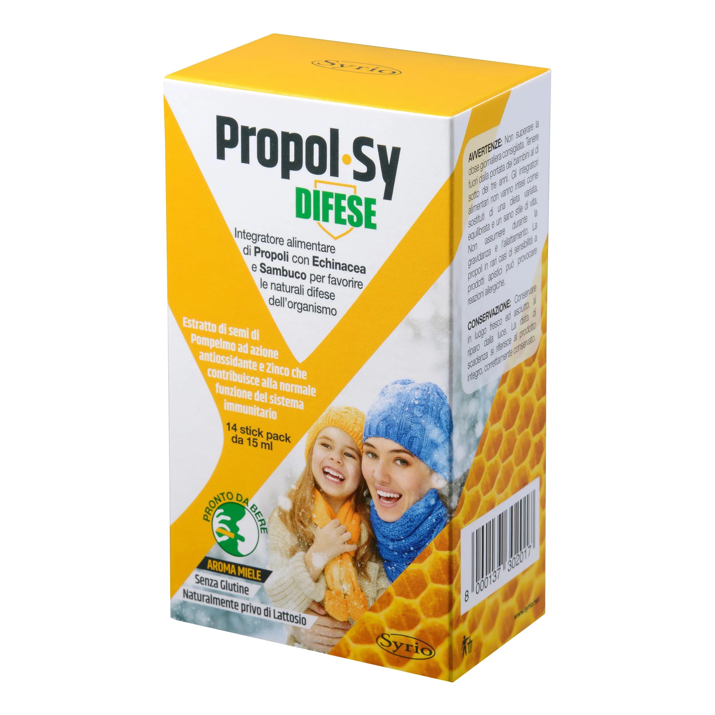 Propol Sy-Difese Integratore Difese Immunitarie 14 Stick Pack