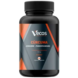 Vecos Nucoceutical Turmeric 600mg + Ginger 100 Capsules