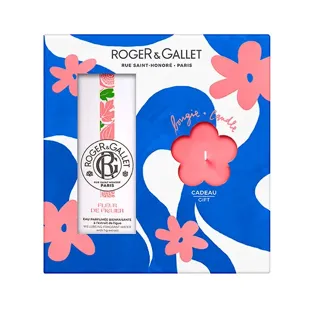 Roger & Gallet Set regalo di acqua profumata benefica Fig Blossom e relativa candela profumata