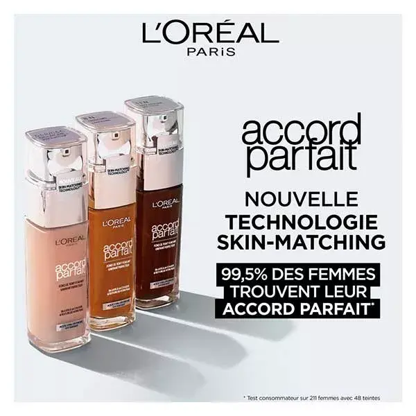 L'Oréal Paris Accord Parfait Fondotinta Unificante Perfezionatore 9.5D Acajou 30ml