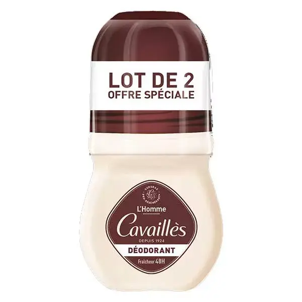 Rogé Cavaillès Deodorant Dermato 48h Homme Roll-On 50ml x2