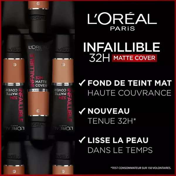 L'Oréal Paris Infaillible 32h Fond de Teint Matte Cover N°230 Sous-Ton Doré 30ml