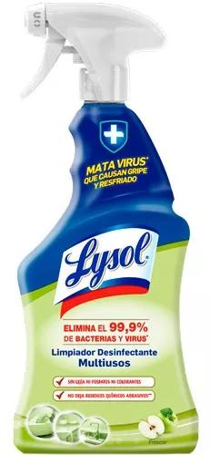 Lysol Limpiador Desinfectante Multiusos Frescor Manzana Spray 750 ml