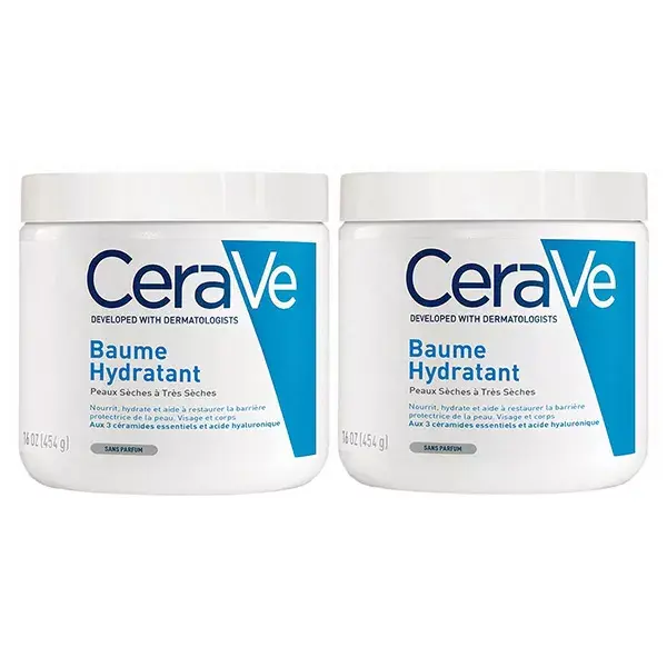 CeraVe Baume Hydratant Visage et Corps Peaux Sèches à Très Sèches 2x454g