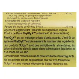 Solgar SFP Ginkgo Biloba 60 gélules végétales