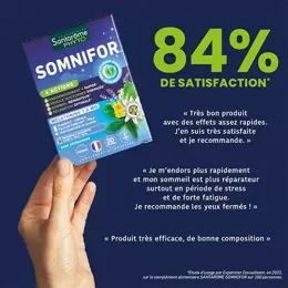 Santarome Phyto - Somnifor 4 Actions - Mélatonine 1,9mg + Plantes - 30 comprimés