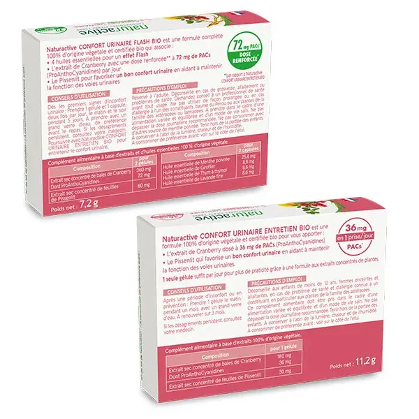 Naturactive Pack Confort Urinaire Entretien + Flash