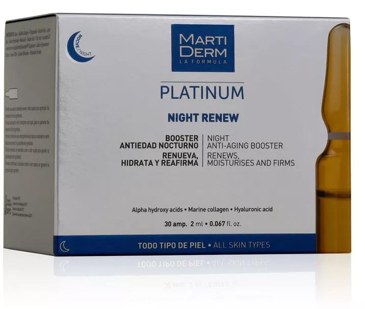 Night Renew Platinum Martiderm 30 Ampullen