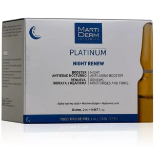Night Renew Platinum Martiderm 30 Ampullen