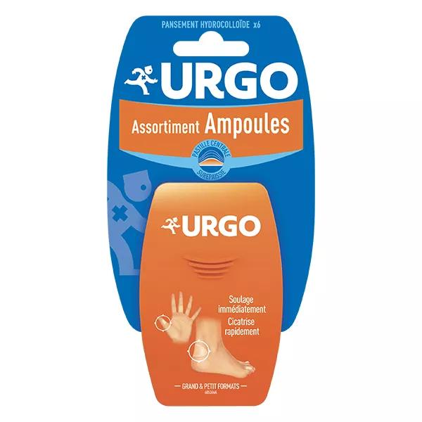 Urgo Pieds Mains Ampoules Assortiment Pansement Hydrocolloïdes 6 unités