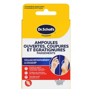 Bende Dr. Scholl per vesciche aperte, tagli e graffi