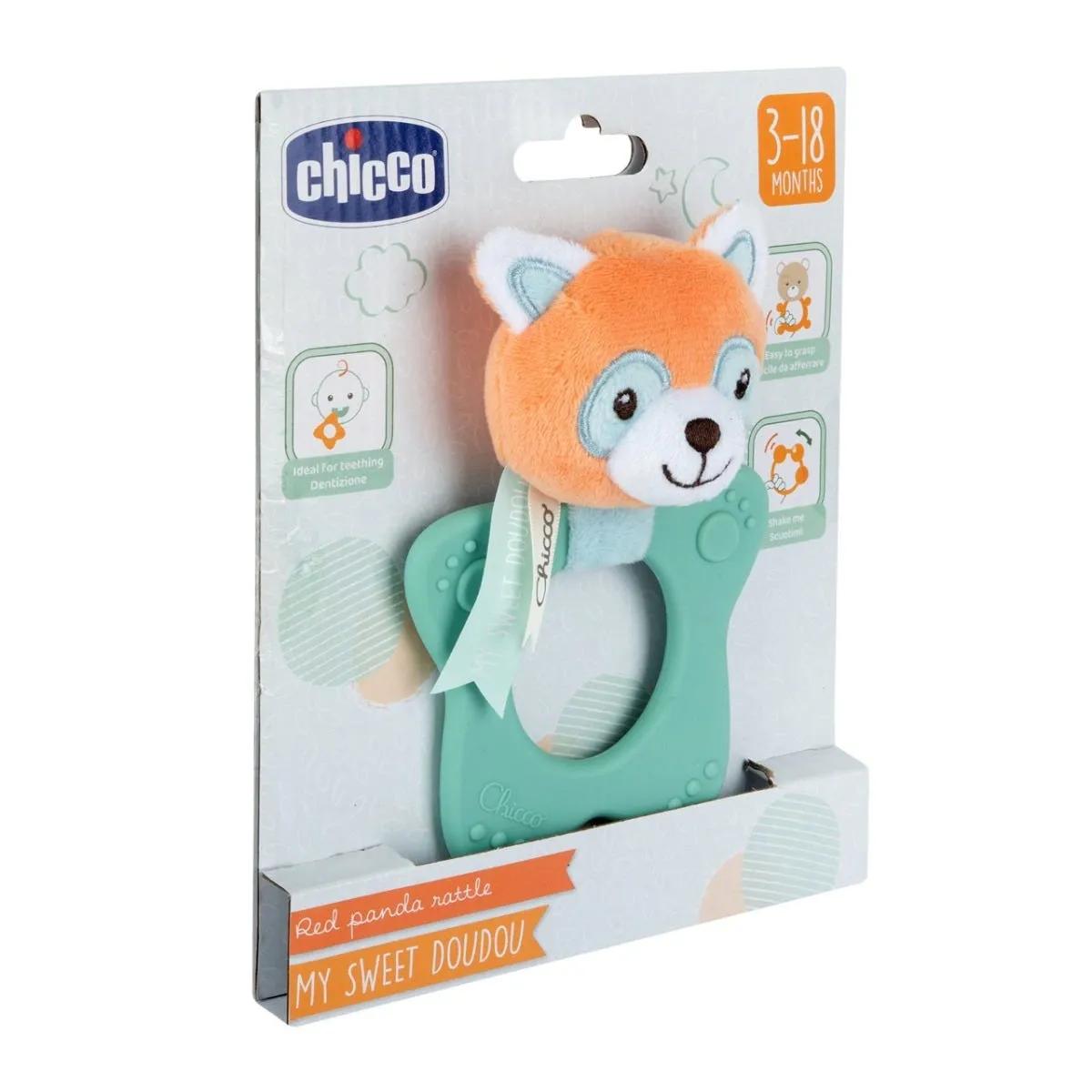 Chicco Massaggiagengive Panda Rosa per Neonati e Bambini