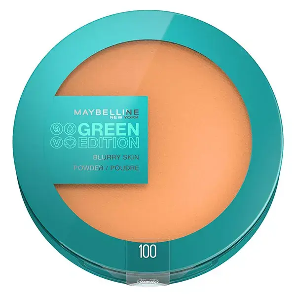 Maybelline New York Green Edition Poudre de Teint Blurry Skin N°100 9g