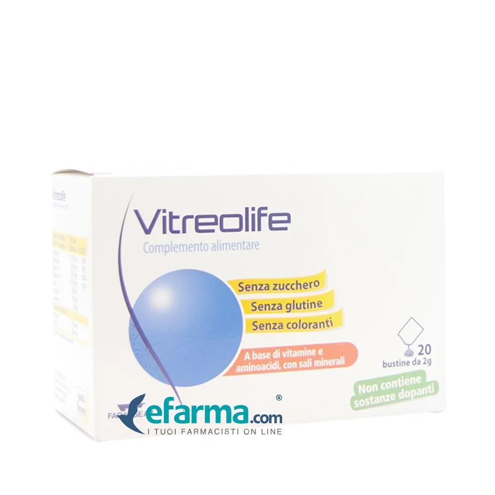 Vitreolife Integratore Vitamine e Sali Minerali Benessere Vista 20 Bustine