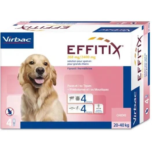 Effitix Soluzione Spot-On Cani Taglia Grande 20-40 Kg 4 Pipette