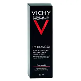 Vichy Homme Soin Visage et Yeux Anti Fatigue Hydra Mag C+ 50ml