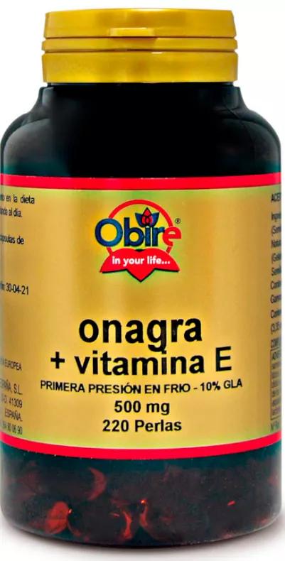 Huile d'onagre Obire 500 mg 10% GLA 220 Perles