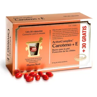 Pharma Nord ActiveComplex Carotene + E 120+30 Capsules