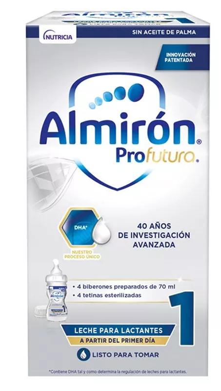 Almirón Profutura 1 Leche Lactantes 4 Biberones Preparados de 70 ml