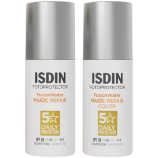 Isdin Fusion Water Magic Repair SPF50 50 ml + Repair Color SPF50 50 ml