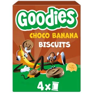 Goodies Chocolate and Banana Cookies 4x20 gr