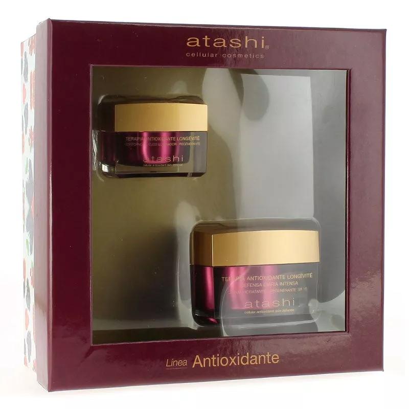 Atashi Cofre Terapia Antioxidante Crema Hidratante SPF15 50 ml + Contorno Ojos 15 ml