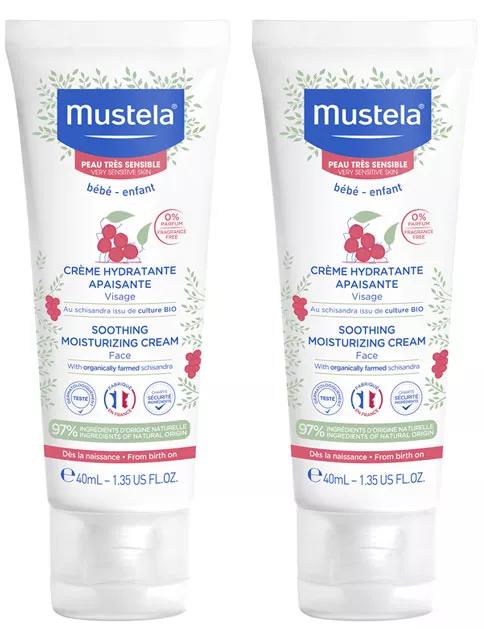 Mustela Crema Facial Hidratante Confort 2x40 ml