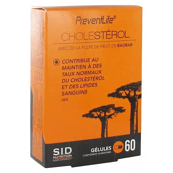 SID Nutrition Prevent Life Cholestérol 60 gélules