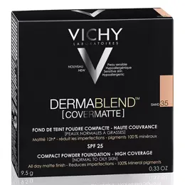 Vichy Dermablend Covermatte Poudre Compacte N°35 Sand 9,5g