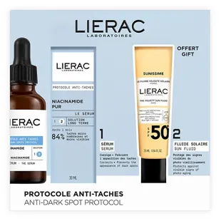 Cofanetto Lierac Siero Anti-Macchie 30ml + Fluido Solare Vellutato SPF50+ 25ml