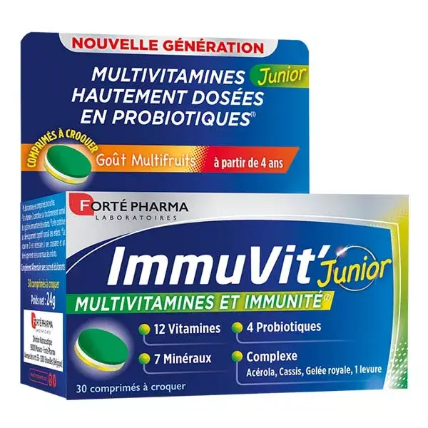 Forté Pharma Immuvit'Junior 30 comprimés à croquer