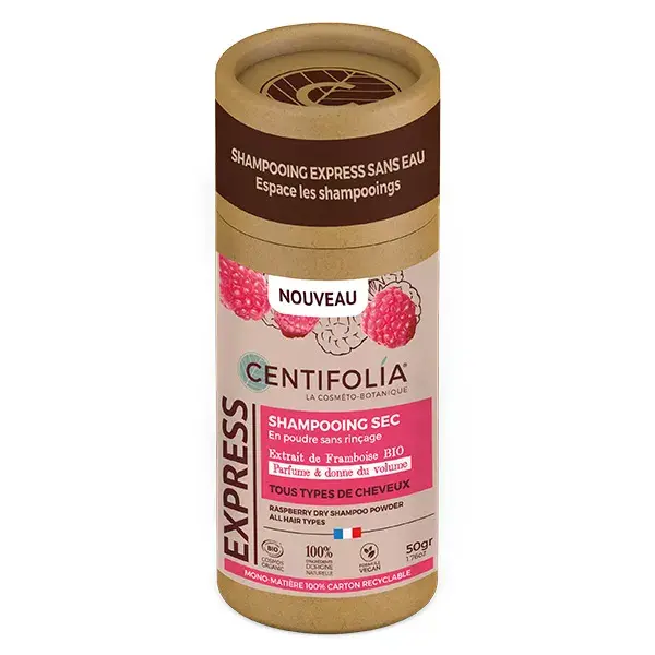 Centifolia Dry Shampoo Organic Powdered Grapefruit Raspberry 50g