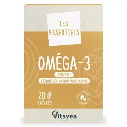 Nutrisanté Vitavea Les Nutri'Sentiels Oméga-3 20 capsules