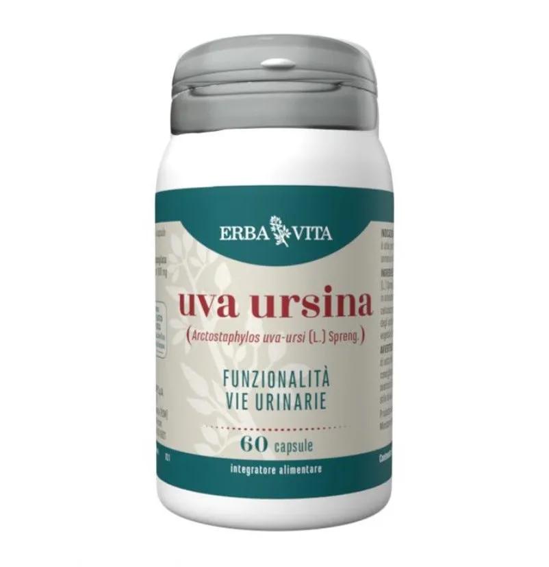 Erba Vita Uva Ursina Integratore Vie Urinarie 60 Capsule