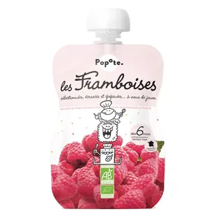 Popote Frutta Composta Lampone +6m Bio 120g