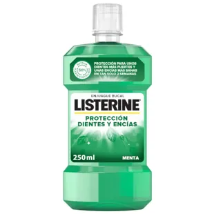 Listerine Bain de Bouche Protection Dents et Gencives Menthe Fraîche 250 ml