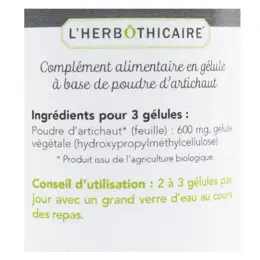 L'Herbôthicaire Artichaut Bio 60 gélules