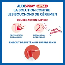 Audispray Ultra Bouchons de Cérumen 20ml