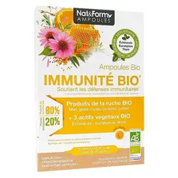 Nat & Form Ampoules Complexe Immunité Bio 20 ampoules