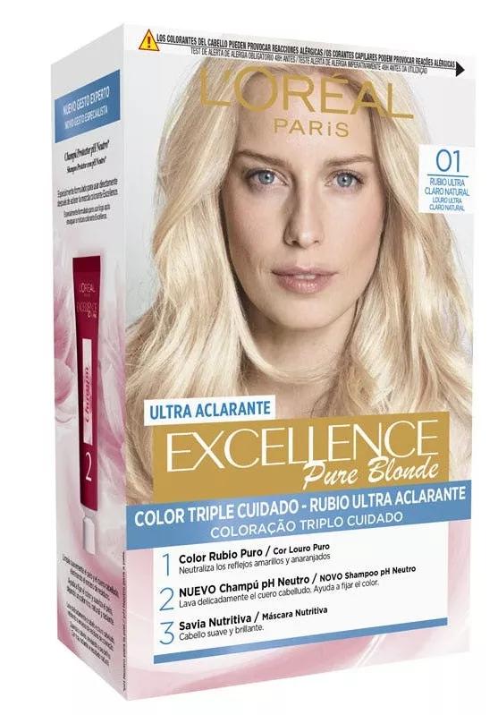 L'Oréal Excellence Tinte Tono 01 Rubio Ultra Claro Natural