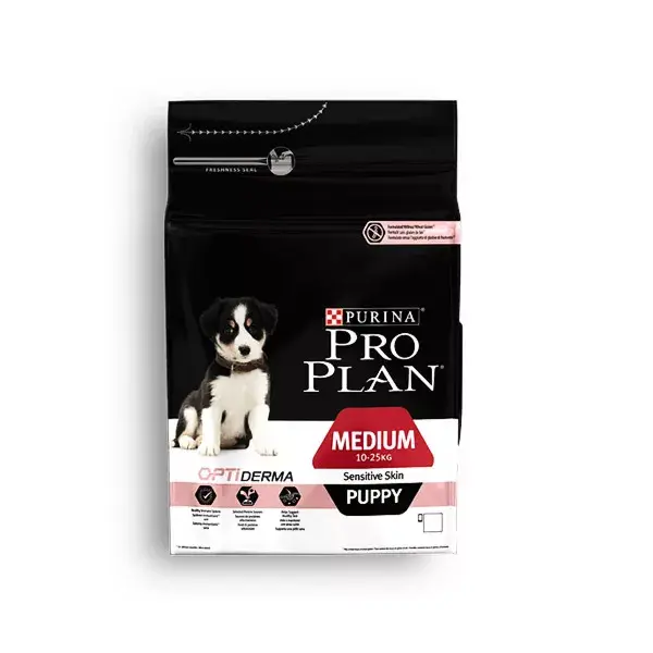 Purina Proplan OptiDerma Chiot Peau Sensible Taille Moyenne 3kg