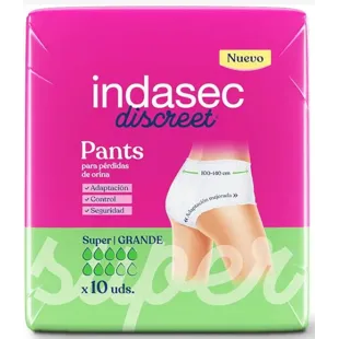 Indasec Pant Super T/G 10 Einheiten