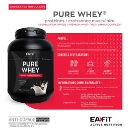 Eafit Pure Whey Fraise 750g