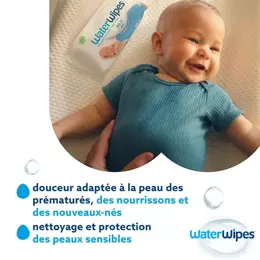 WaterWipes Lingettes Pures Lot de 4 x 60 lingettes