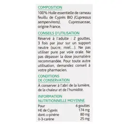 Arko Essentiel Huile Essentielle Bio Cyprès N°5 10ml